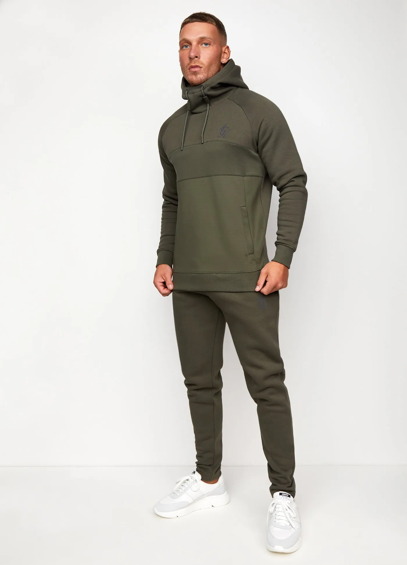 Gym King Archer Hybrid Hoodie Olive