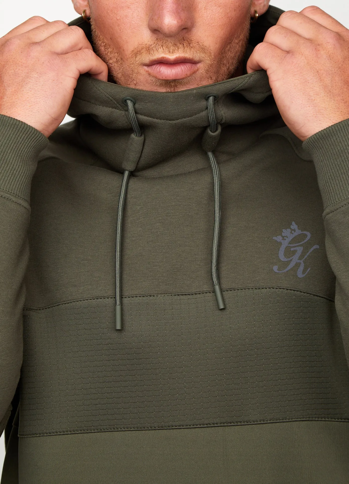 Gym King Archer Hybrid Hoodie Olive