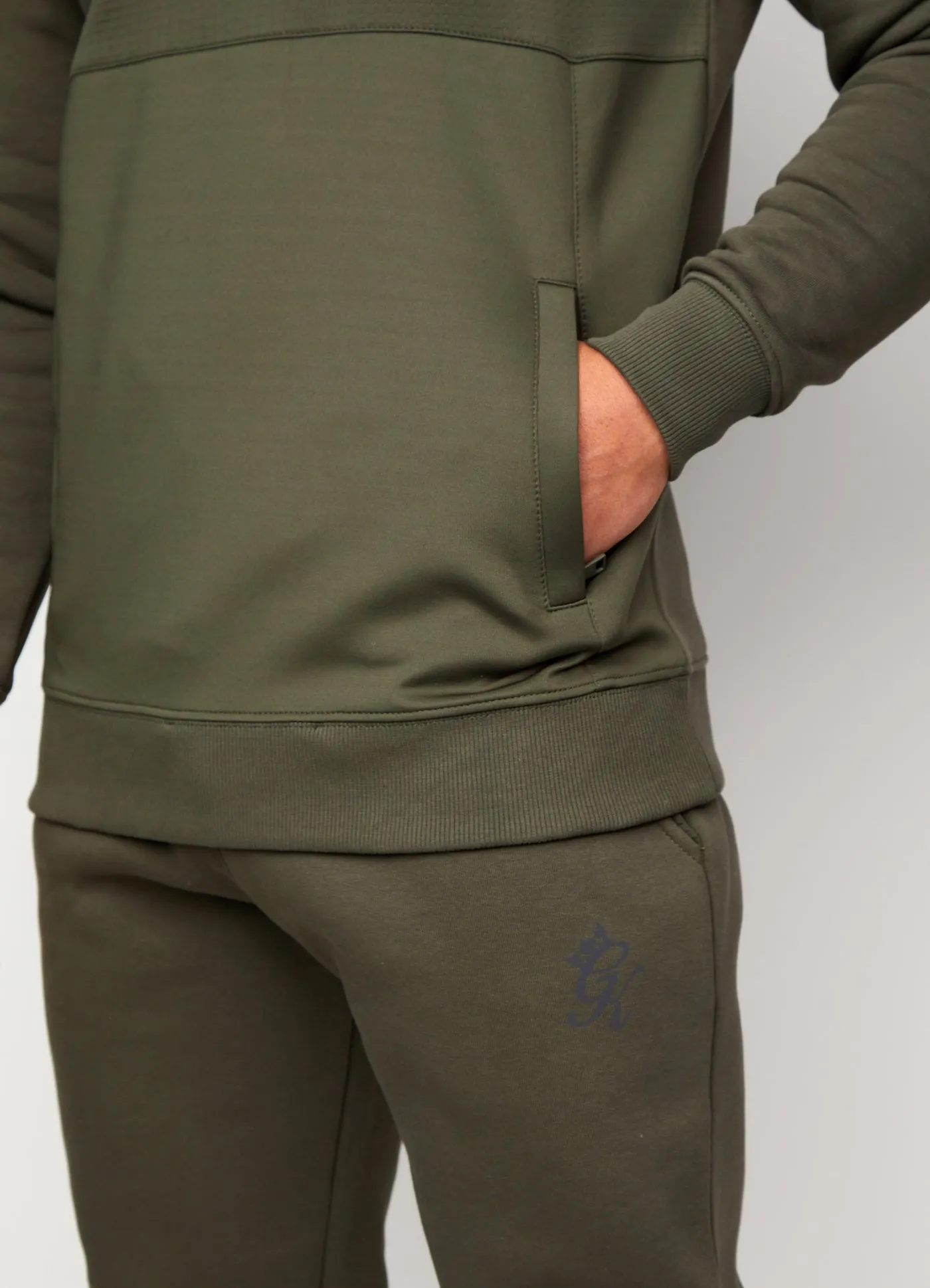 Gym King Archer Hybrid Hoodie Olive