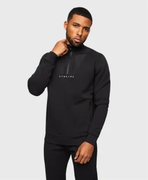 Gym King Kingsley 1/4 Zip Funnel Black