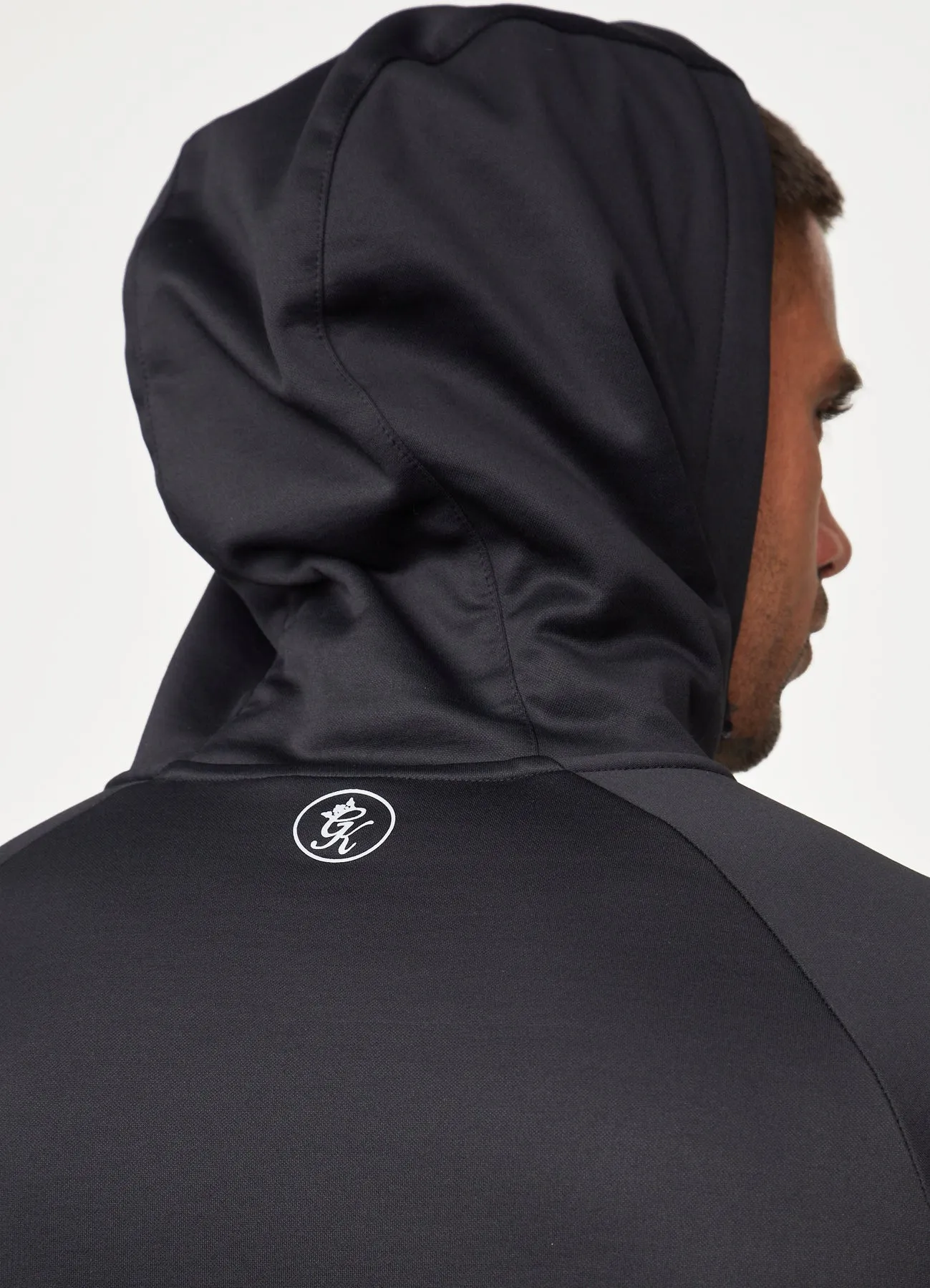 Gym King Sport Panelled Hoodie Black