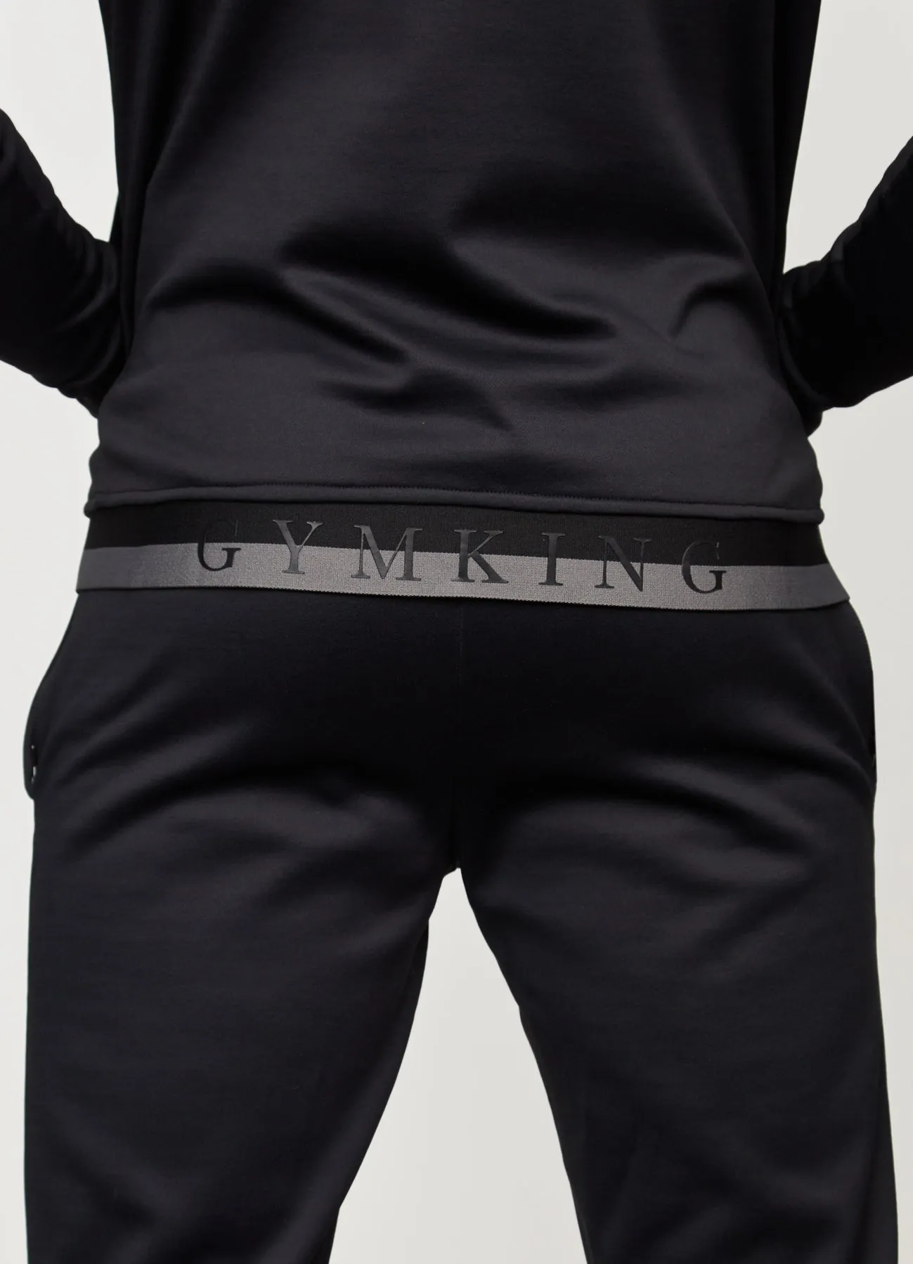 Gym King Sport Panelled Hoodie Black