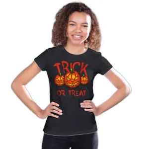 Halloween Horror Trick Or Treat PUMpkin Stencil Retro 80s Official Youth T-shirt
