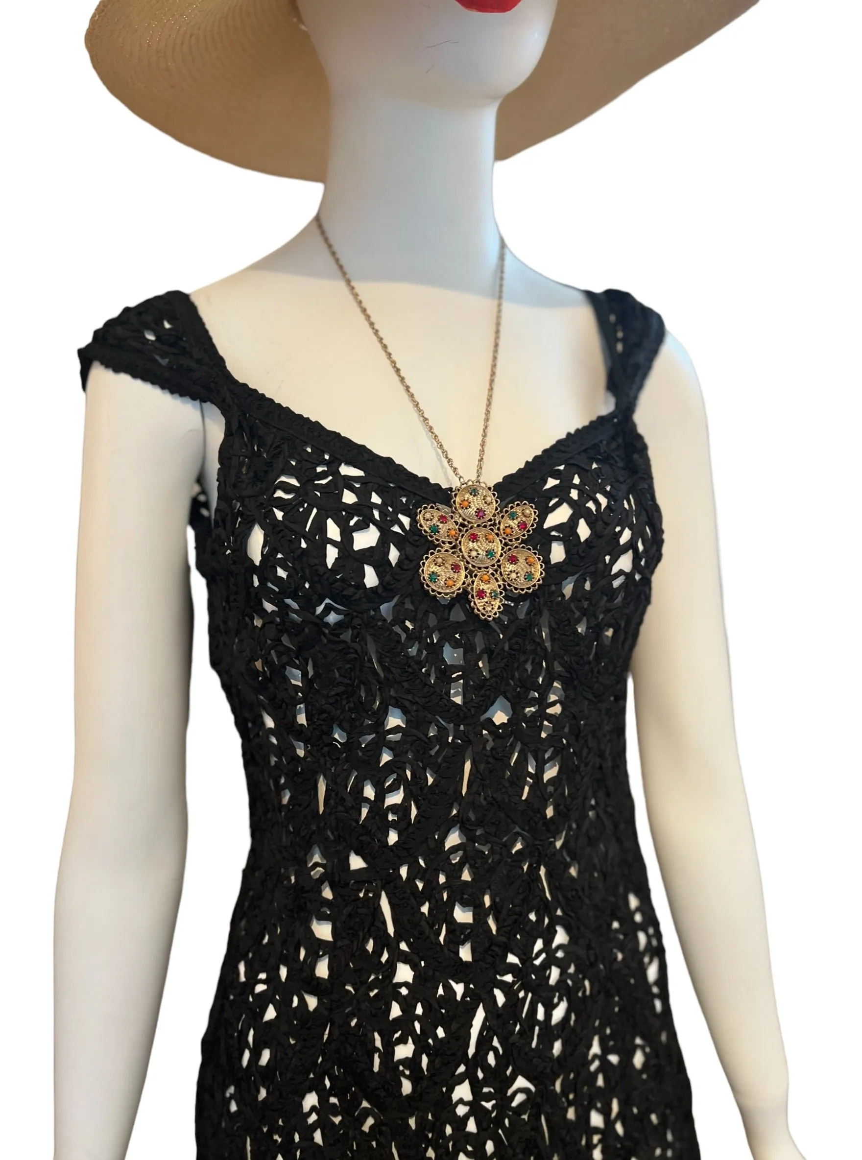 Hand-crocheted Form Fitting Dress