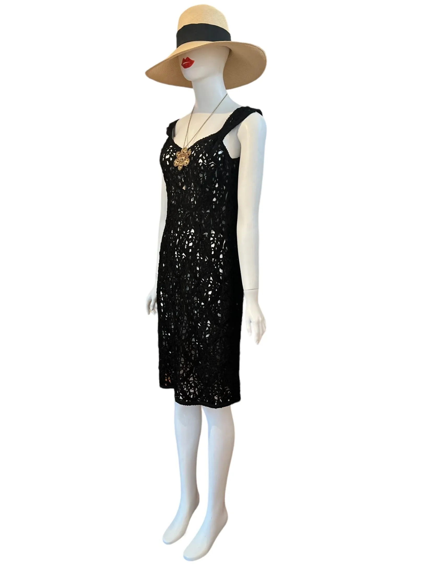 Hand-crocheted Form Fitting Dress