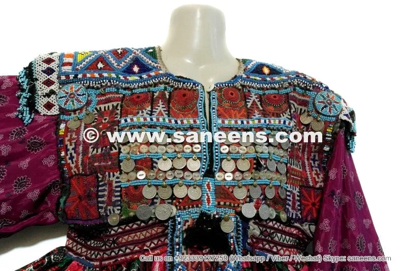Handmade Kuchi Banjara Coins Work Dress