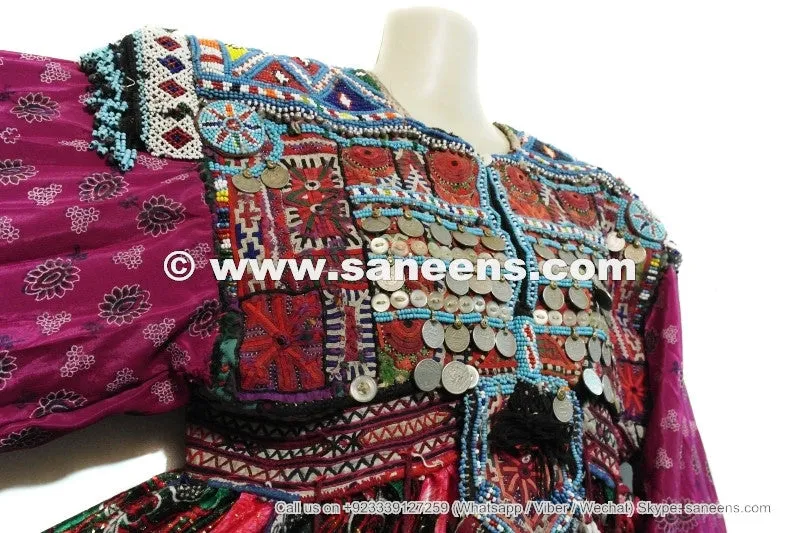 Handmade Kuchi Banjara Coins Work Dress