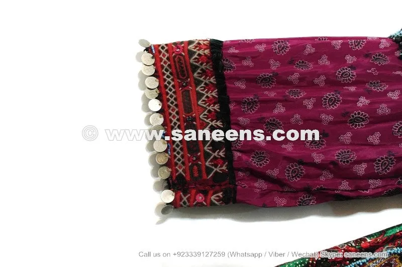 Handmade Kuchi Banjara Coins Work Dress