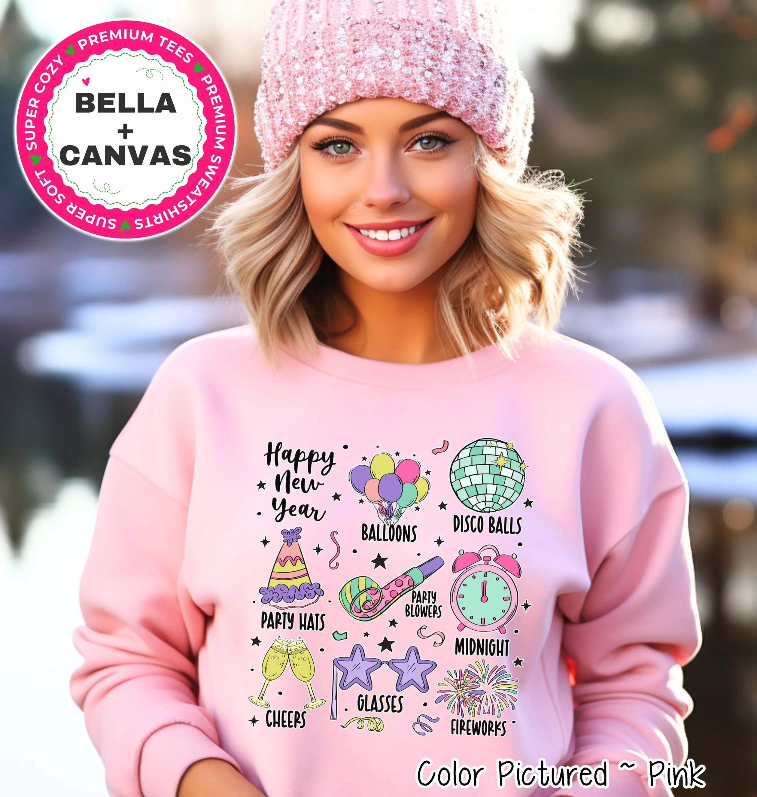 Happy New Year Favorite Things Celebration Tee or Sweatshirt