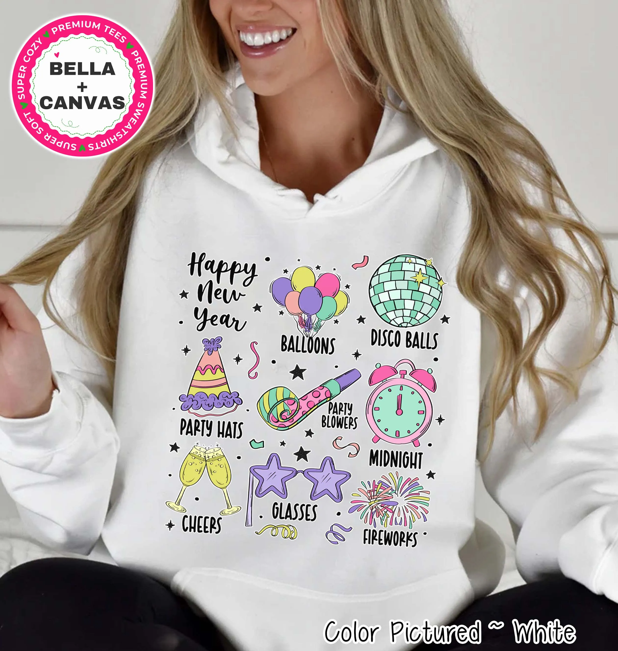 Happy New Year Favorite Things Celebration Tee or Sweatshirt