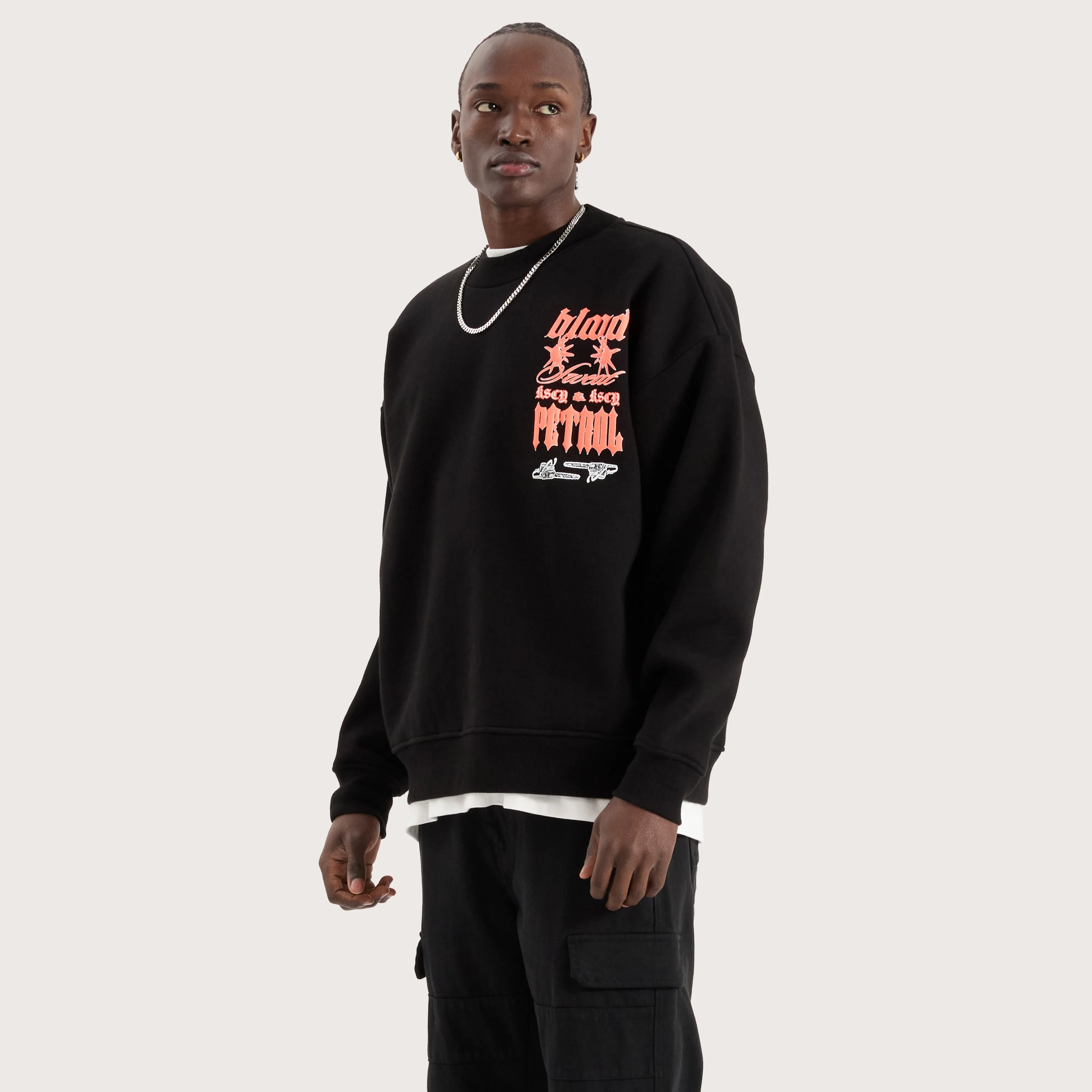 Hardwork Crew Sweater Jet Black