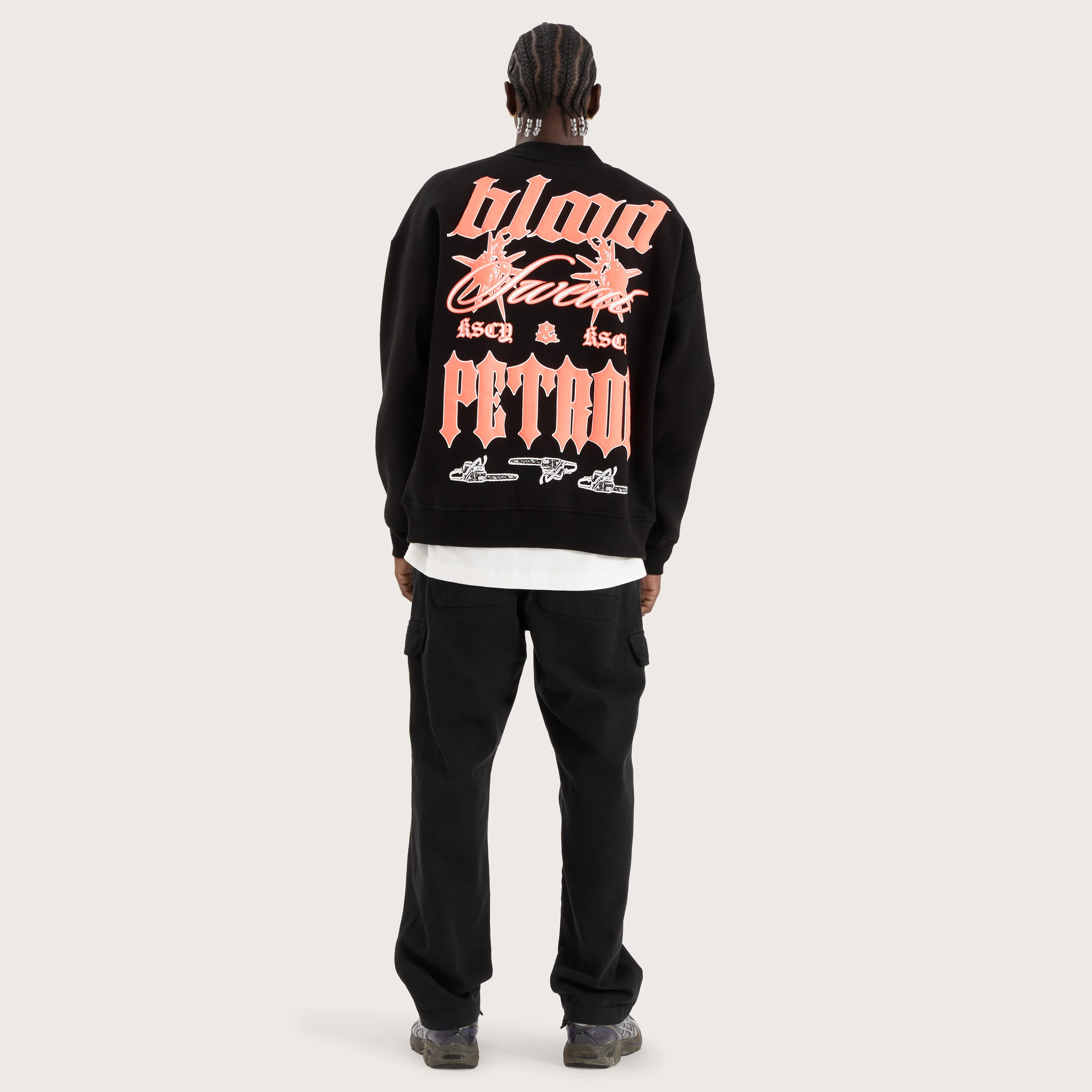 Hardwork Crew Sweater Jet Black