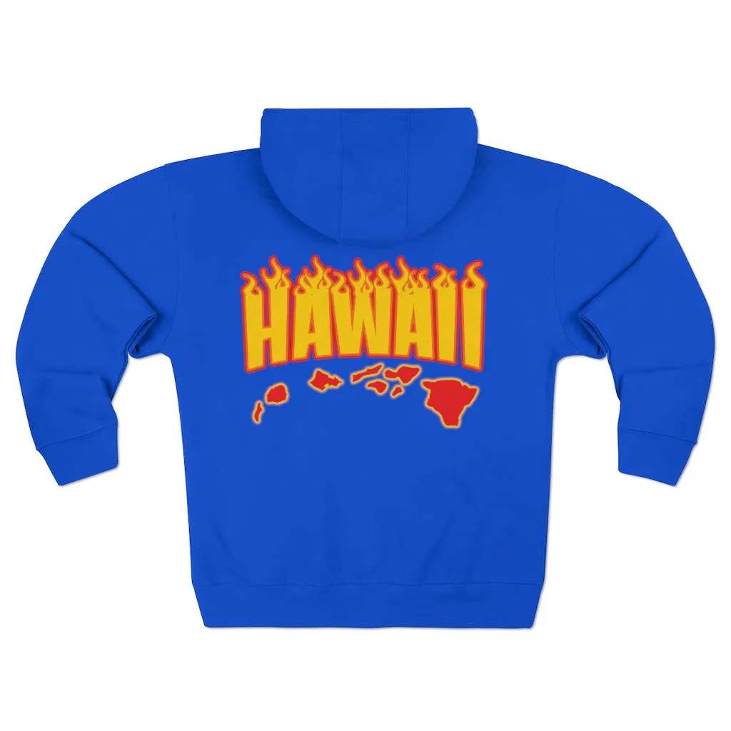 Hawaii Fire Unisex Premium Full Zip Hoodie