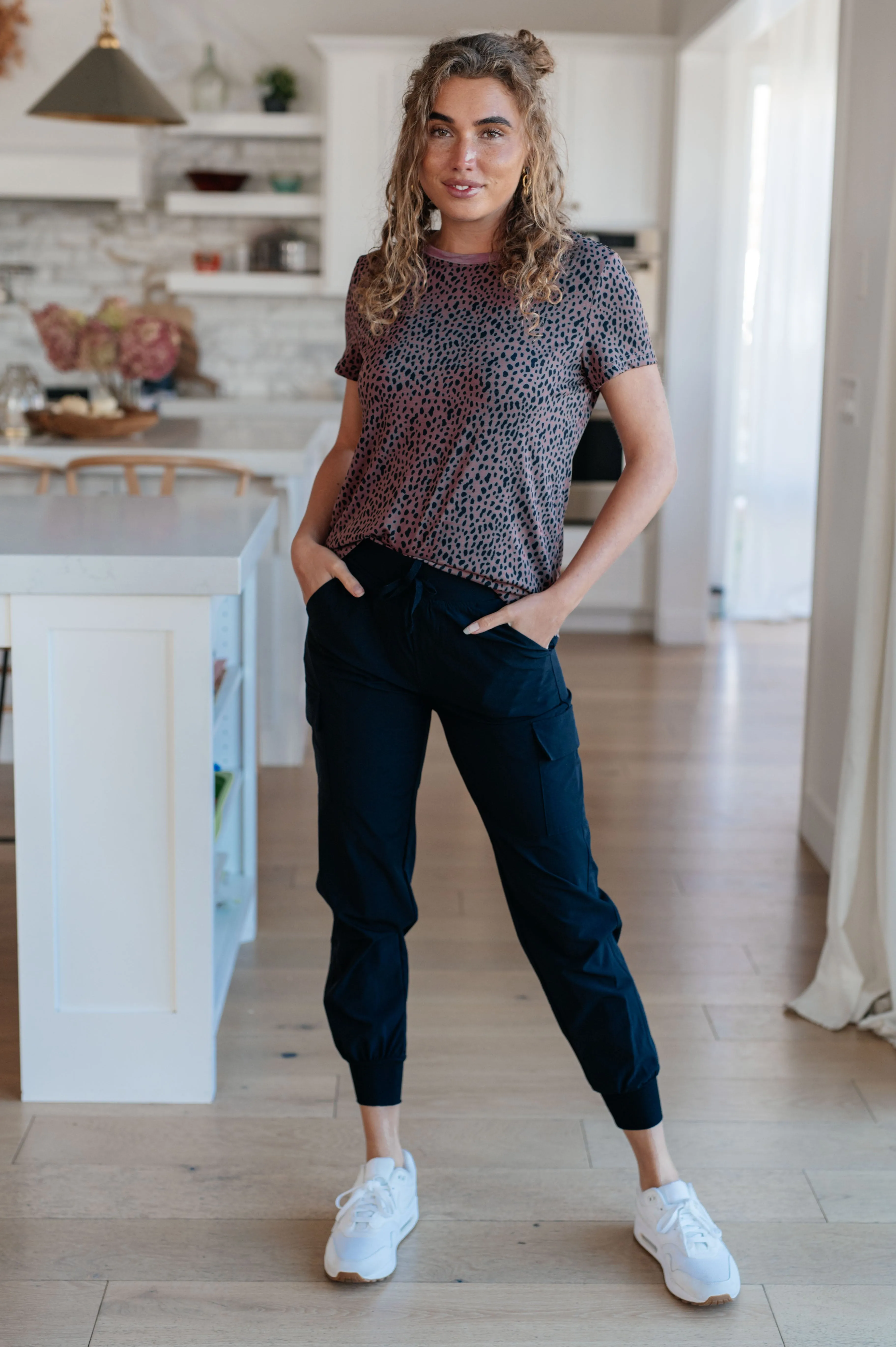 Hazel Blues® |  Cheetah Girl Short Sleeve Top