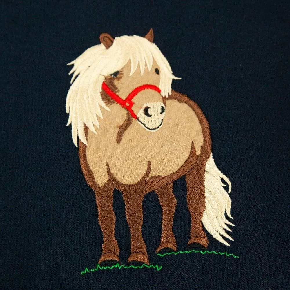 Hazy Blue Hazel Horse Childrens Hoodies