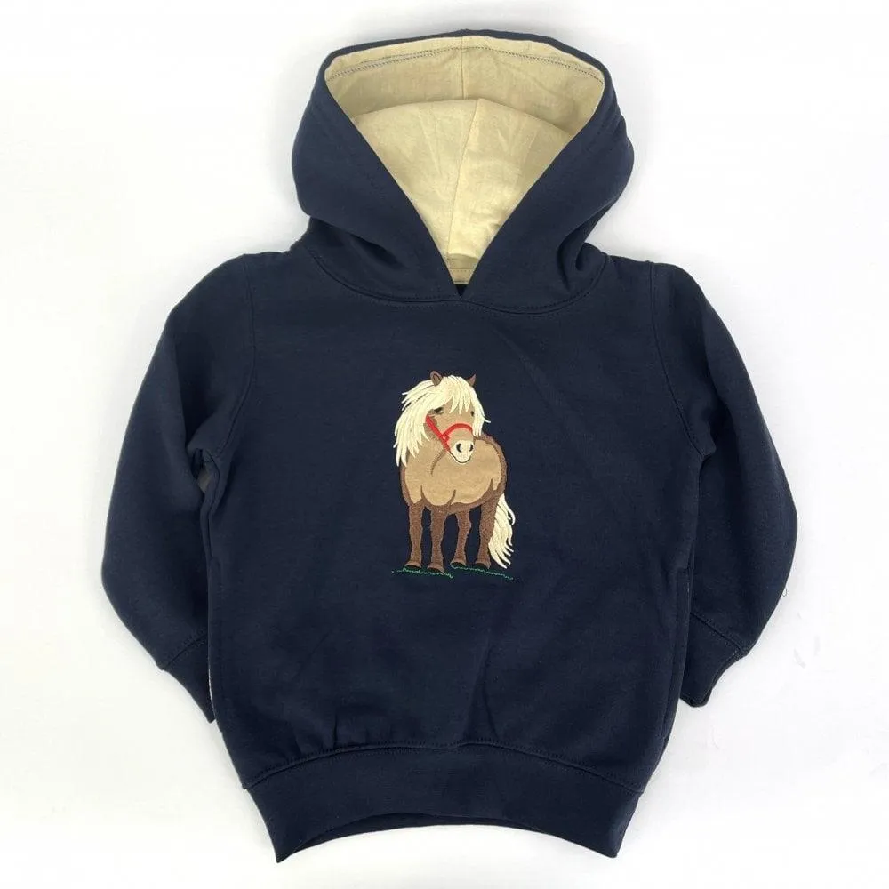 Hazy Blue Hazel Horse Childrens Hoodies