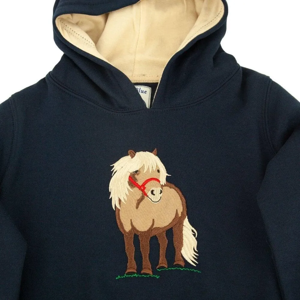 Hazy Blue Hazel Horse Childrens Hoodies