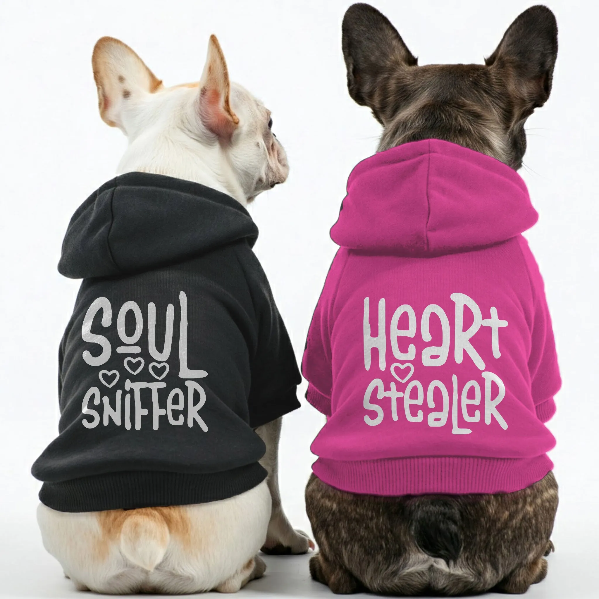 Heart Stealer and Soul Sniffer - Matching French Bulldog Hoodies – Stylish, Cozy & Personalized!