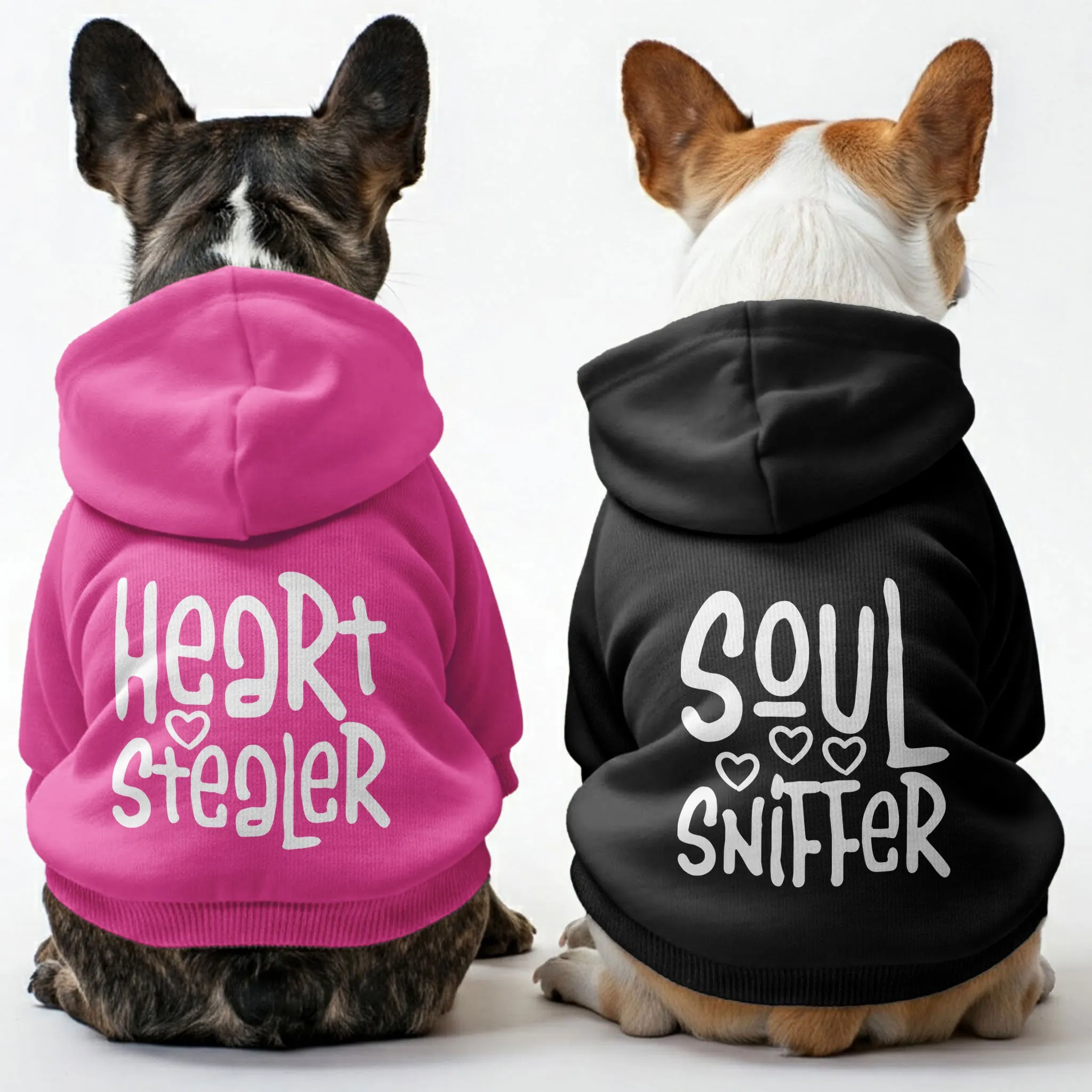 Heart Stealer and Soul Sniffer - Matching French Bulldog Hoodies – Stylish, Cozy & Personalized!