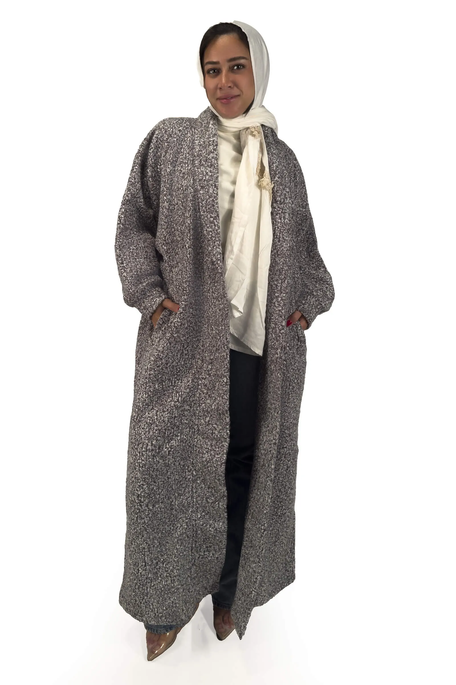 Heather Gray Bella Luxe Longline Coat