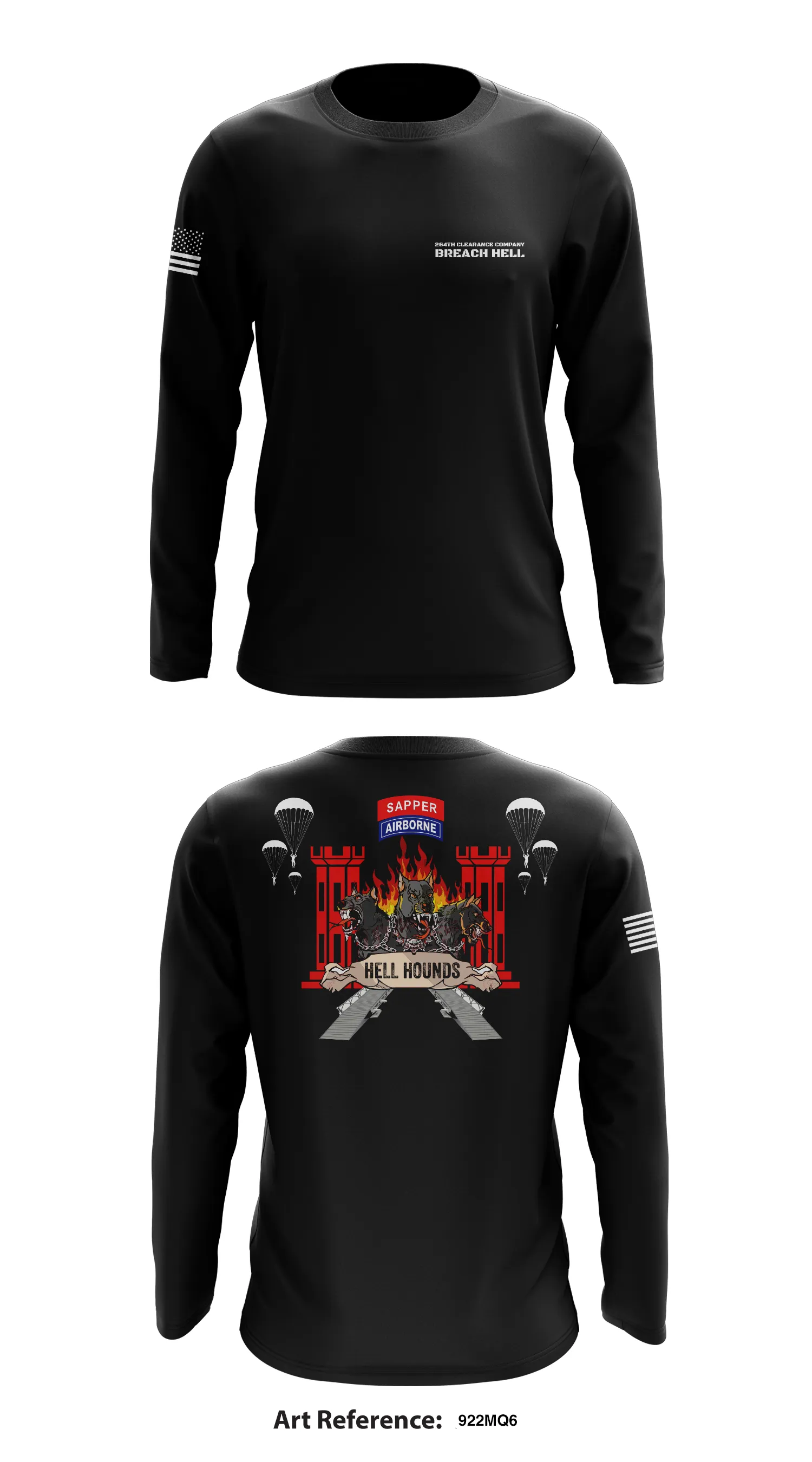 Hell Hounds  Core Men's LS Performance Tee - 922MQ6