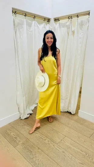 Henri Dress in Vintage Satin