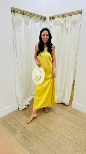 Henri Dress in Vintage Satin