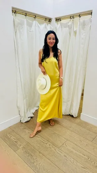 Henri Dress in Vintage Satin