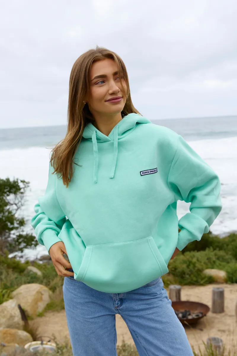 Hoodie in Teal Budgy Arch