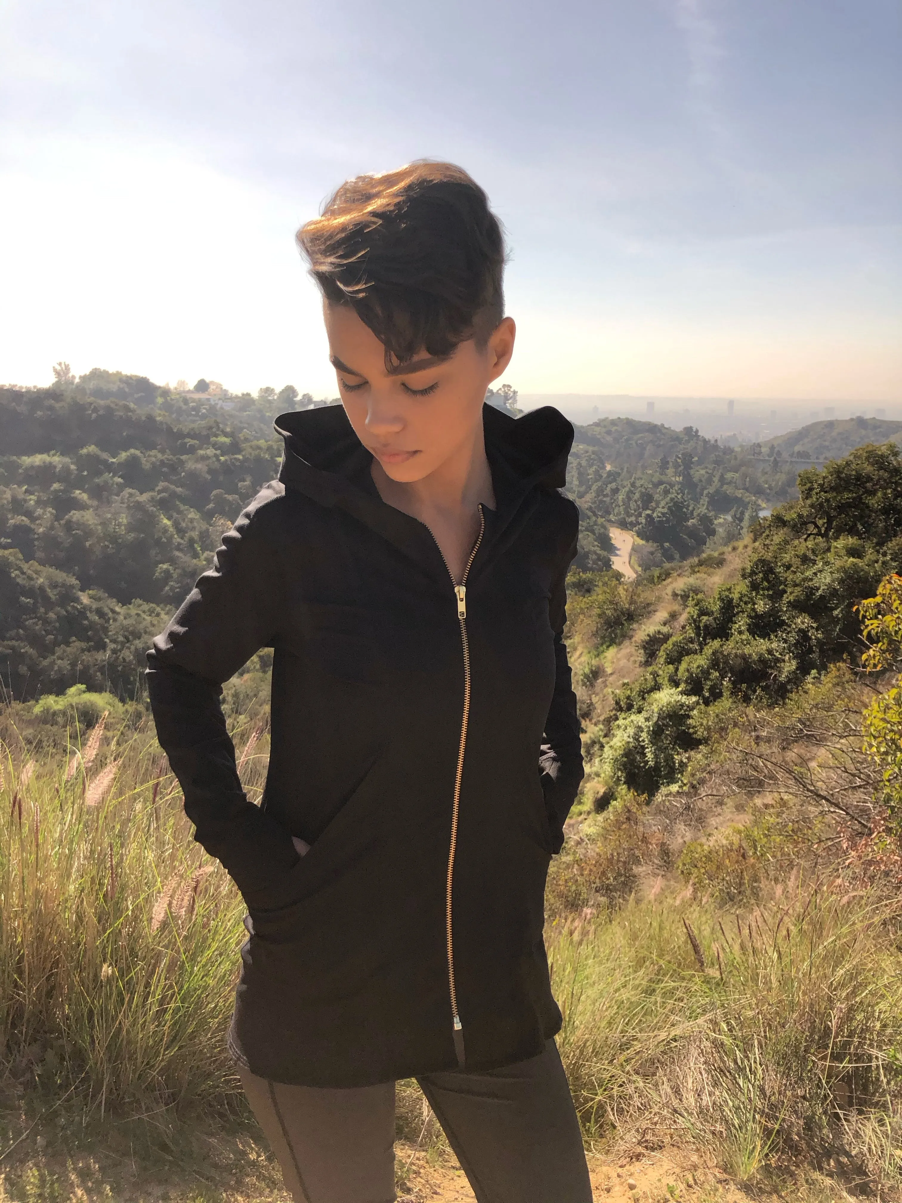 HOODIE MICROFIBER BLACK