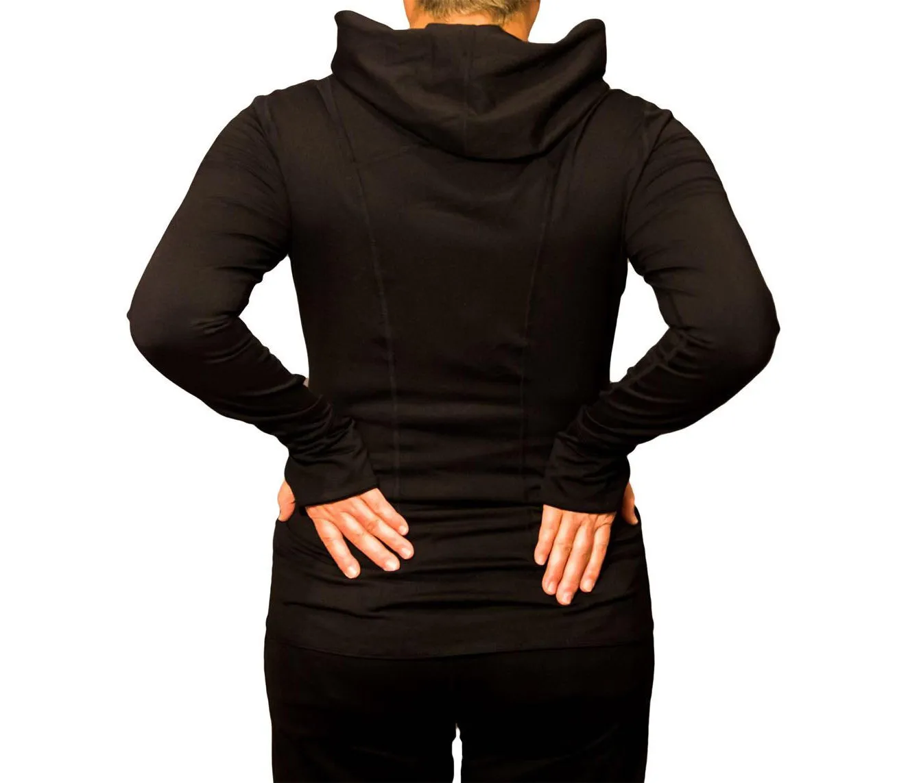 HOODIE MICROFIBER BLACK