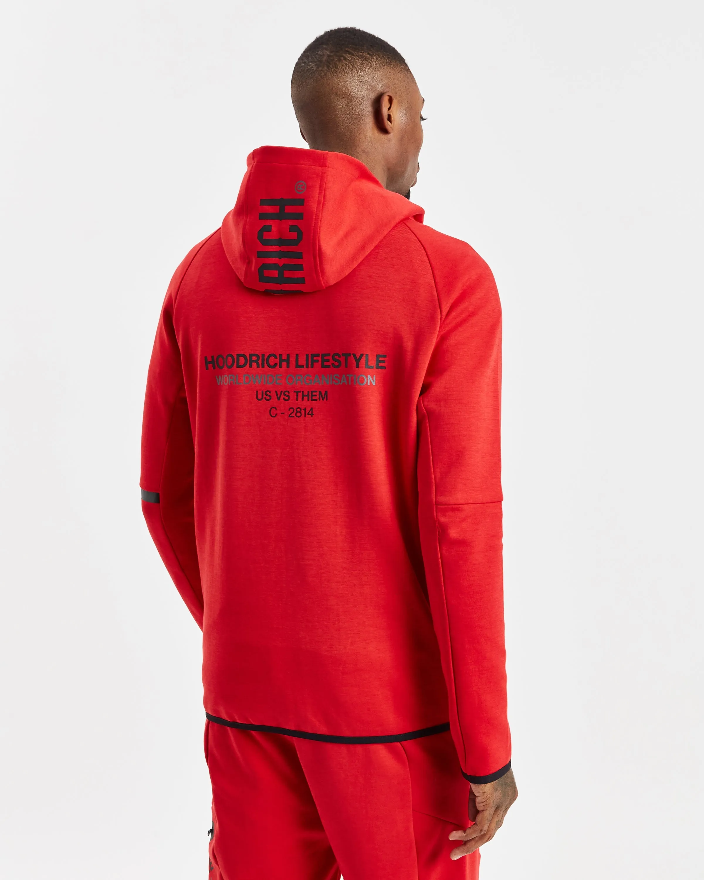 Hoodrich OG Cycle Full Zip Hoodie Red