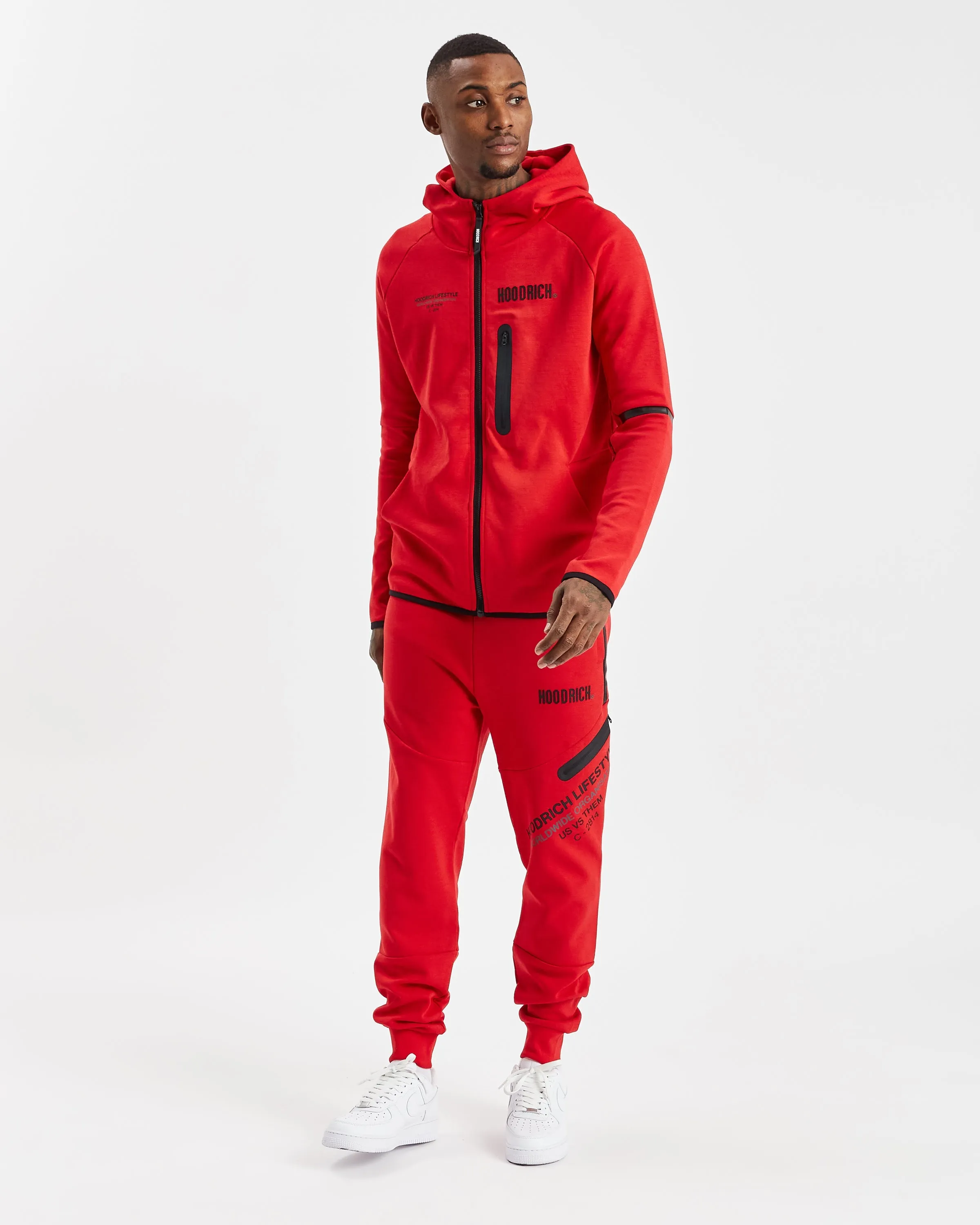 Hoodrich OG Cycle Full Zip Hoodie Red