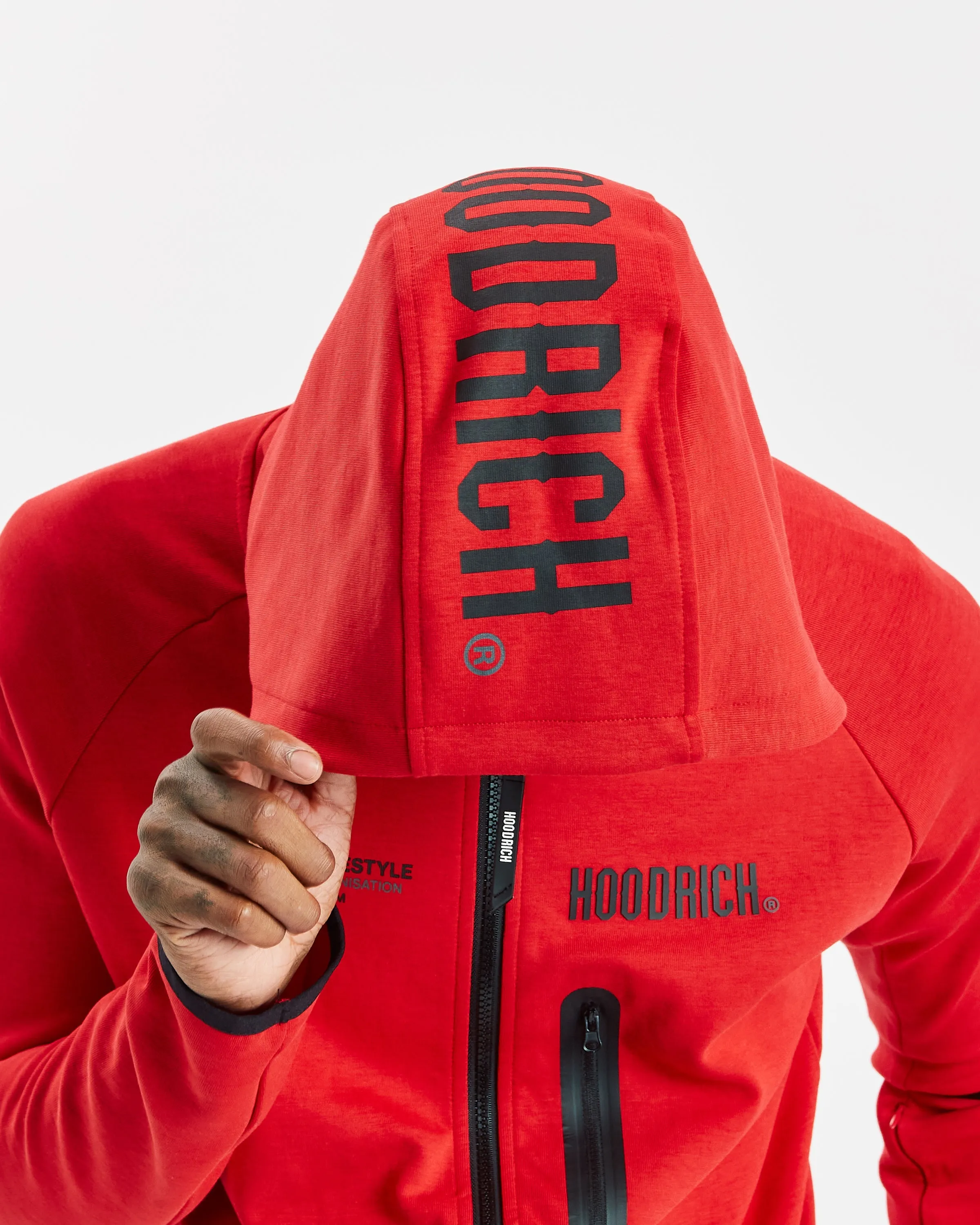 Hoodrich OG Cycle Full Zip Hoodie Red