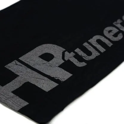 HP TUNERS, T-SHIRT VERTICAL - BLACK WITH METALLIC LOGO