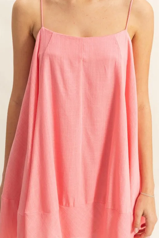 HYFVE A-Line Flowy Mini Cami Dress with Pockets