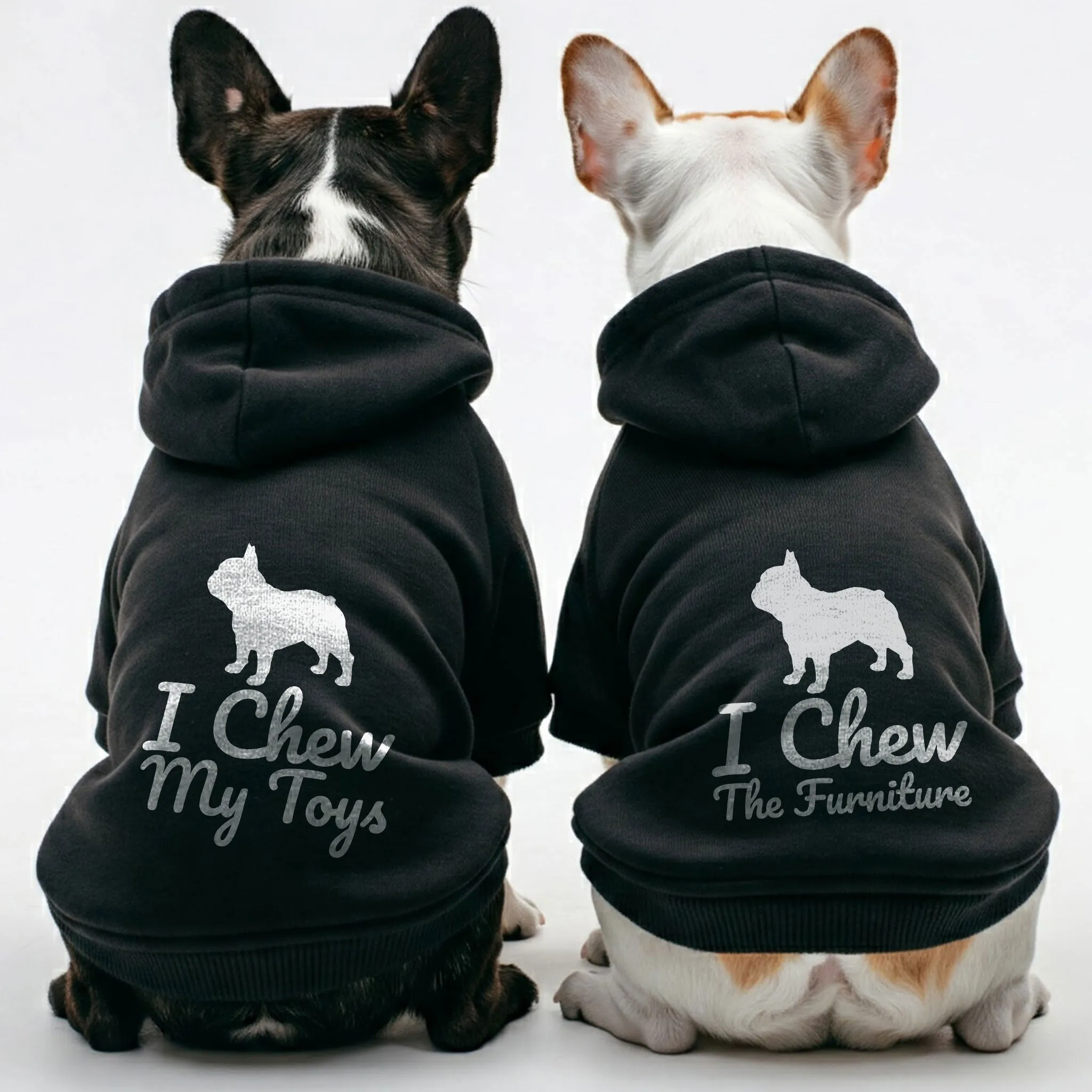 I chew my toys and I chew the furniture - Matching French Bulldog Hoodies – Stylish, Cozy & Personalized!