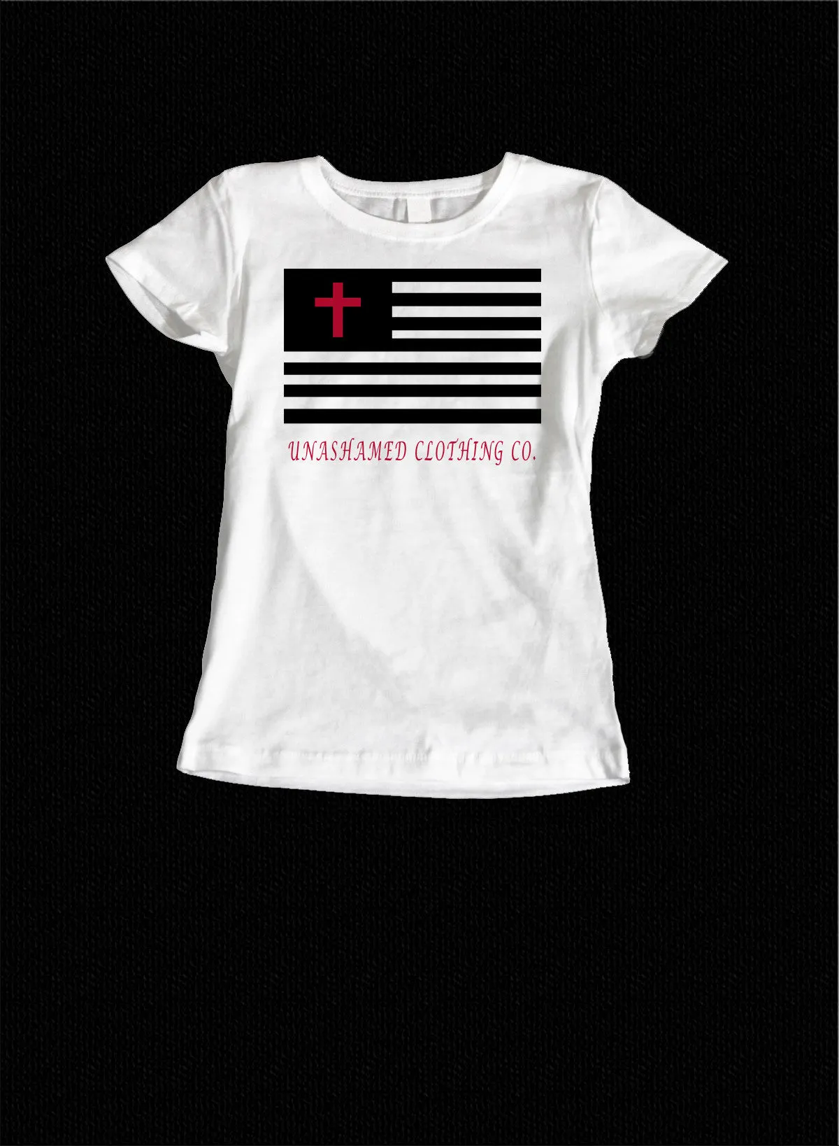 In God We Trust Flag Ladies Tee