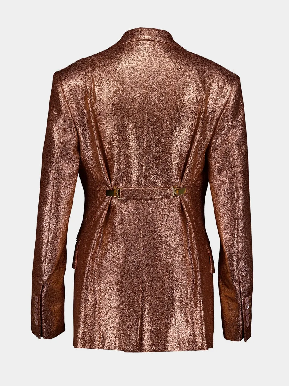 Iridescent Single-Breasted Blazer