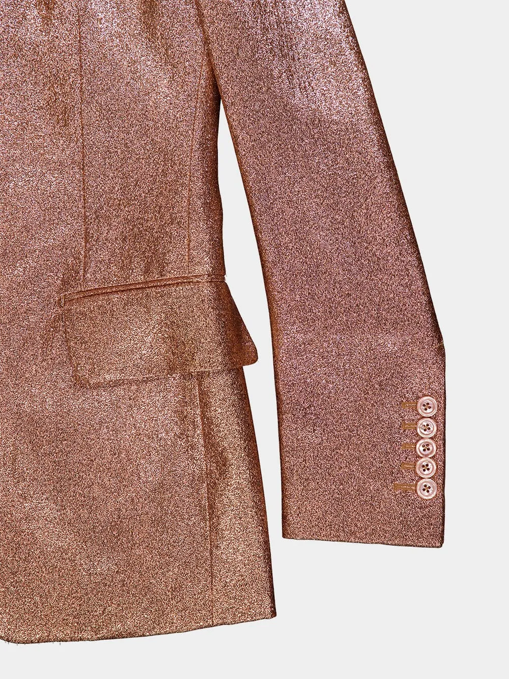 Iridescent Single-Breasted Blazer