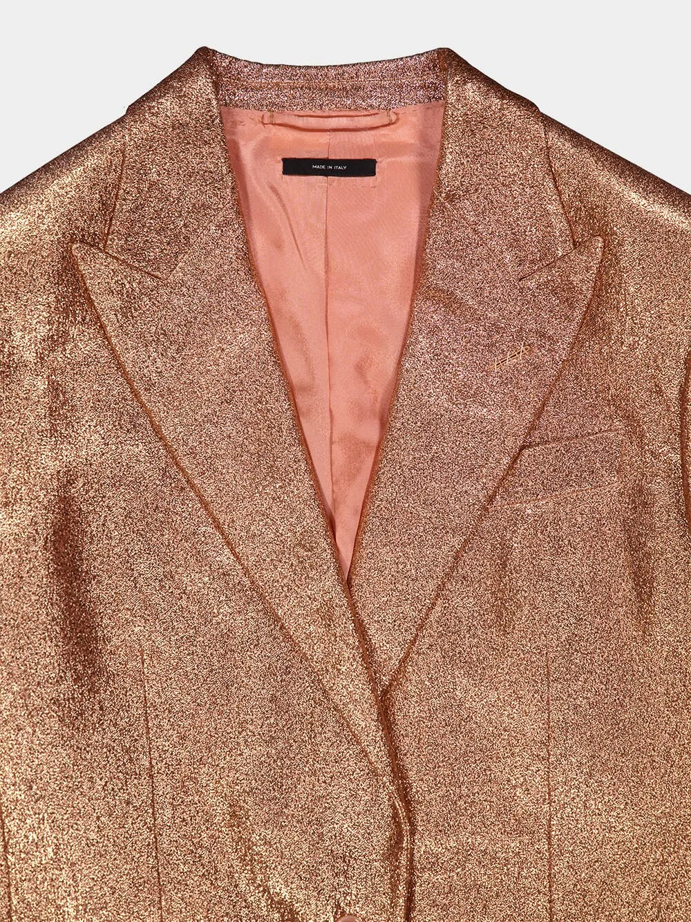 Iridescent Single-Breasted Blazer