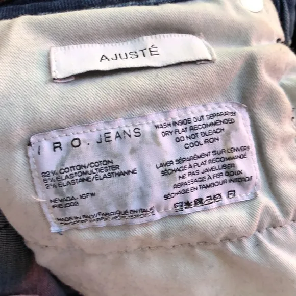 IRO Ajuste High Rise Skinny Jeans