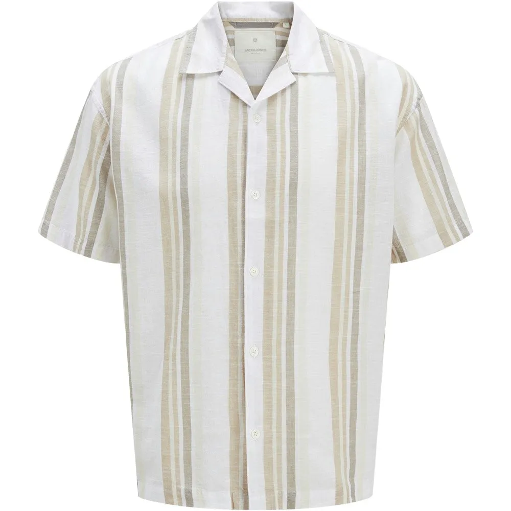 Jack & Jones Premium revere collar linen shirt