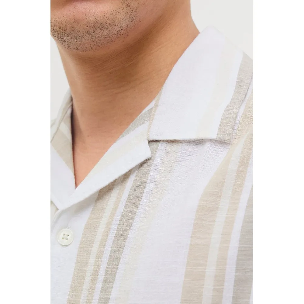 Jack & Jones Premium revere collar linen shirt