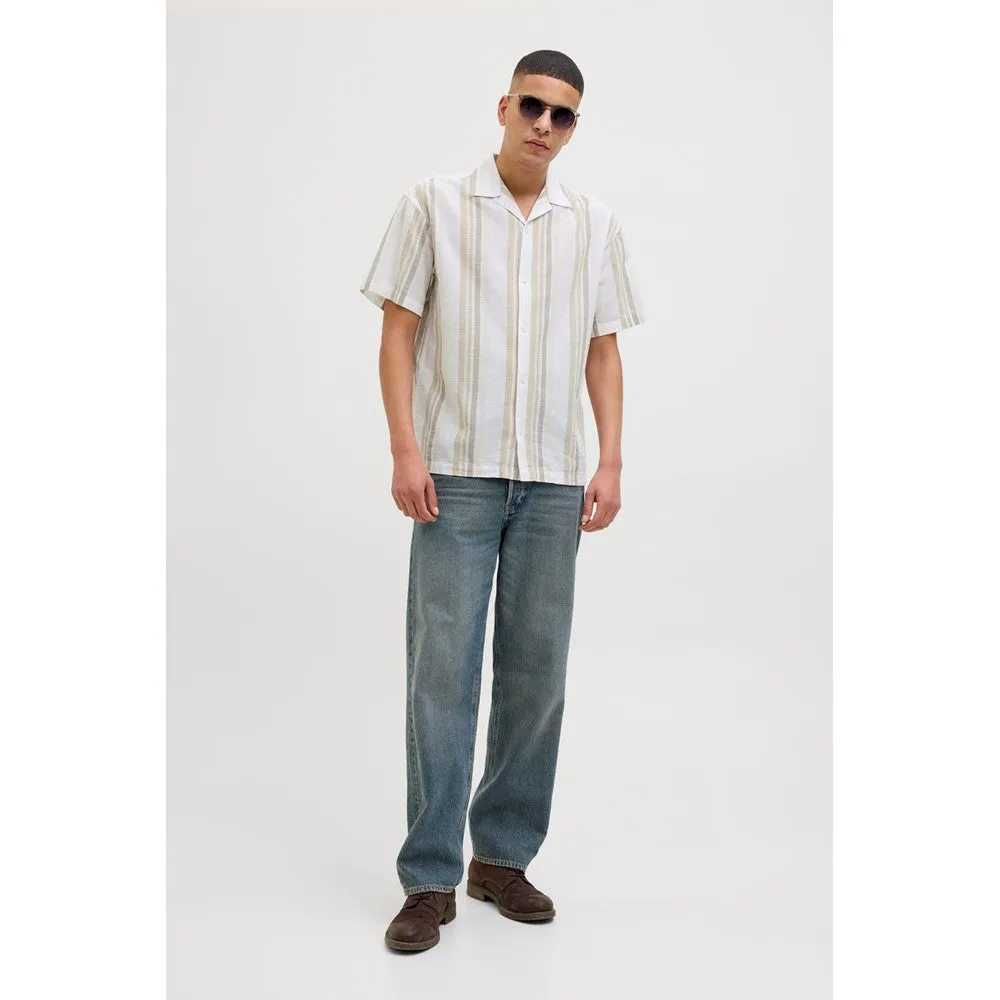 Jack & Jones Premium revere collar linen shirt