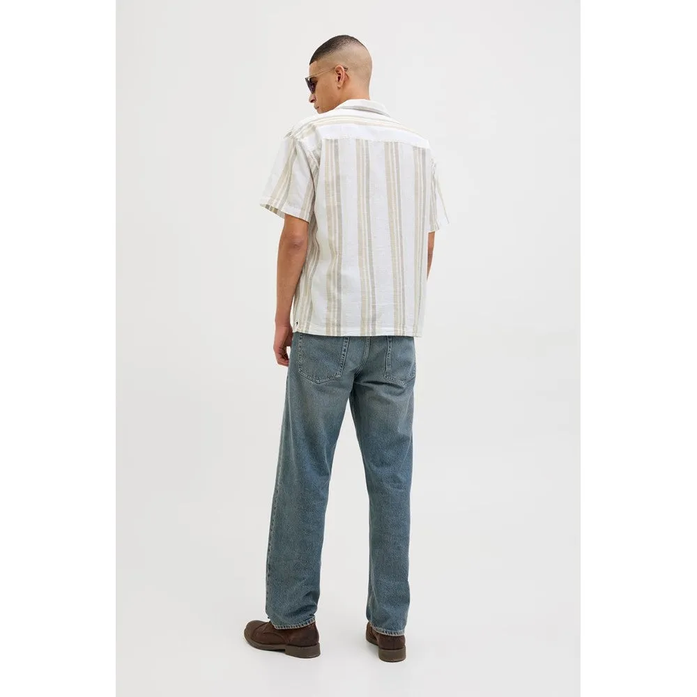 Jack & Jones Premium revere collar linen shirt