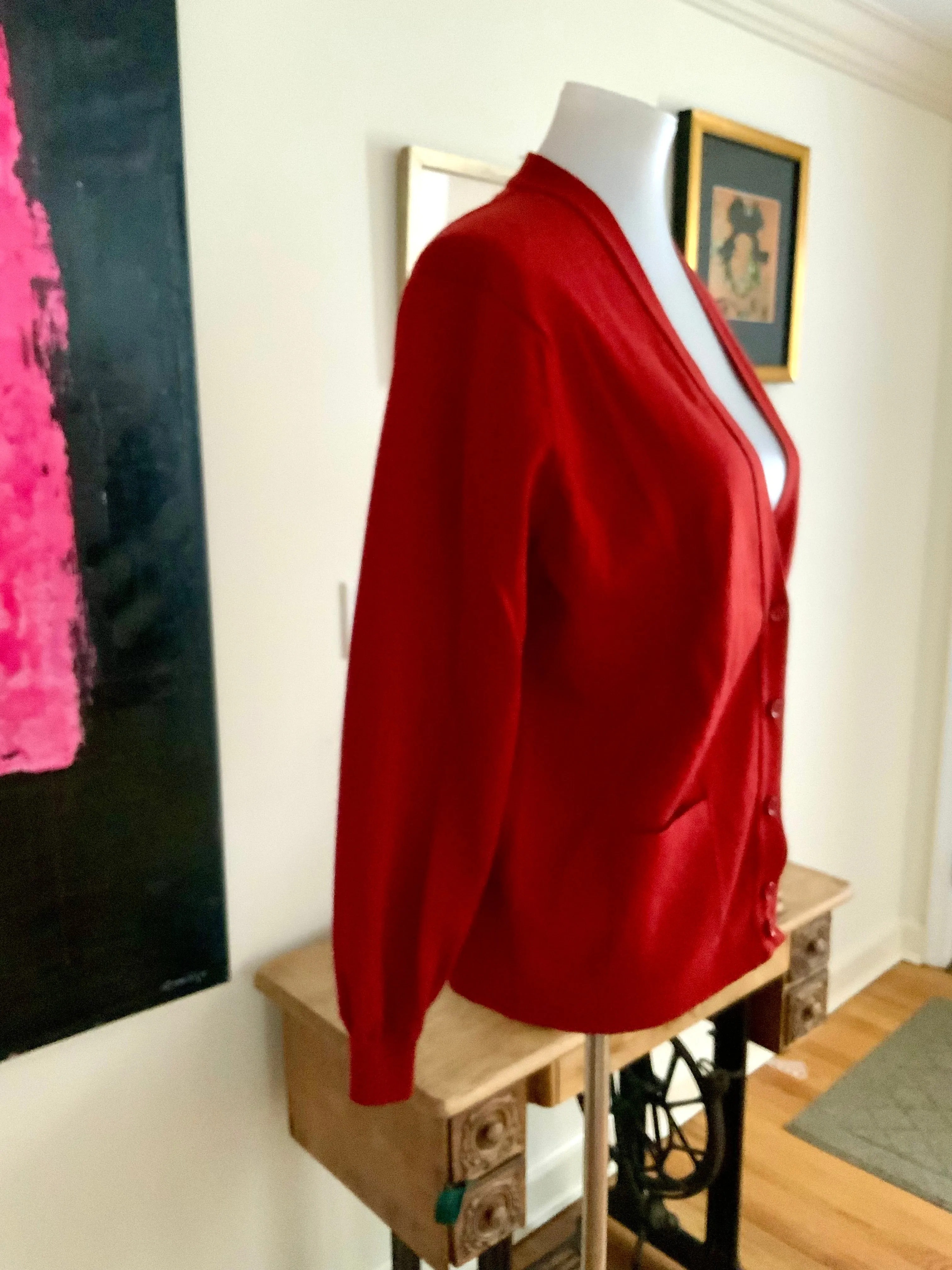 Jaeger Cardigan 100% Wool - 90s