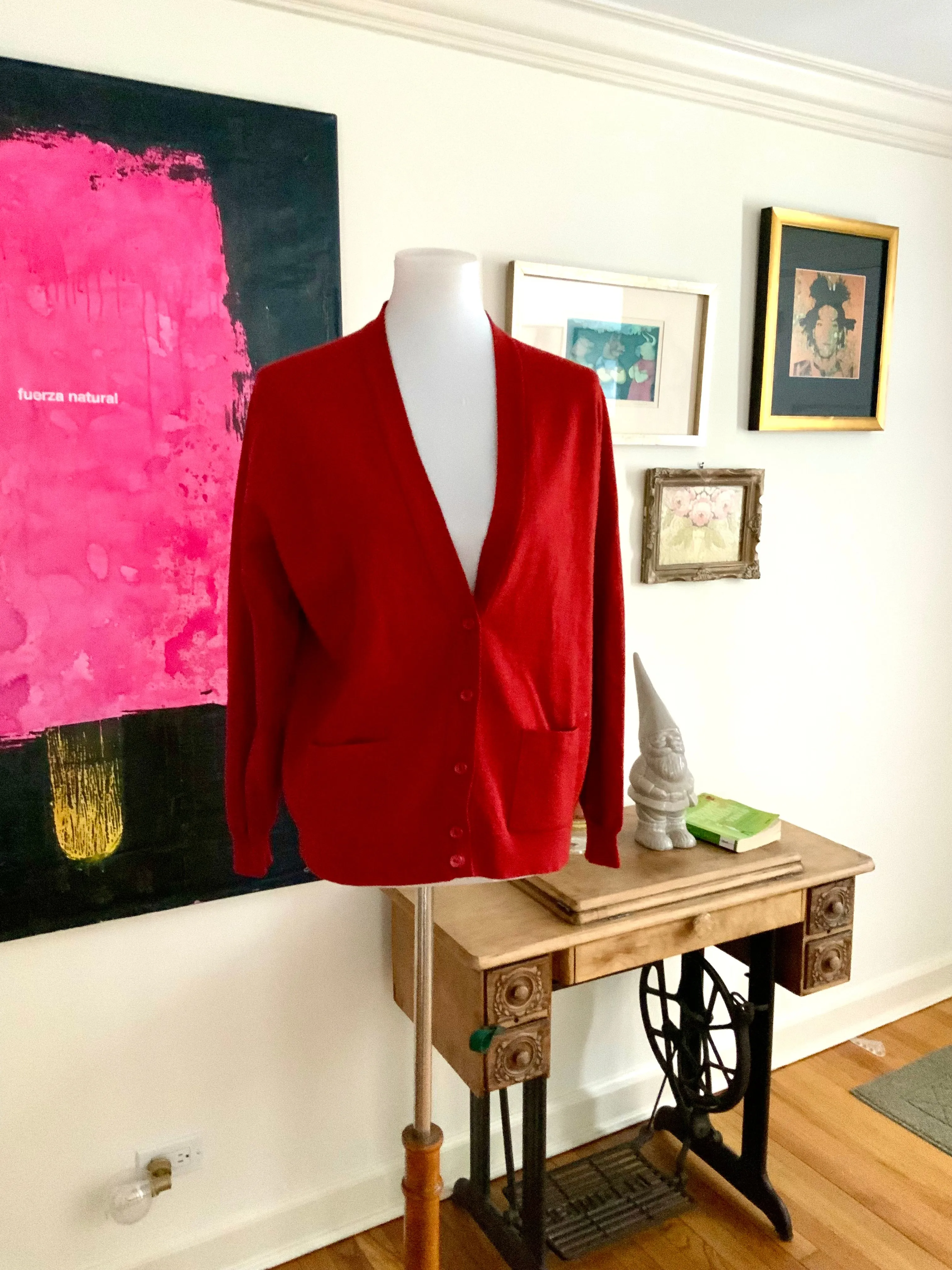 Jaeger Cardigan 100% Wool - 90s