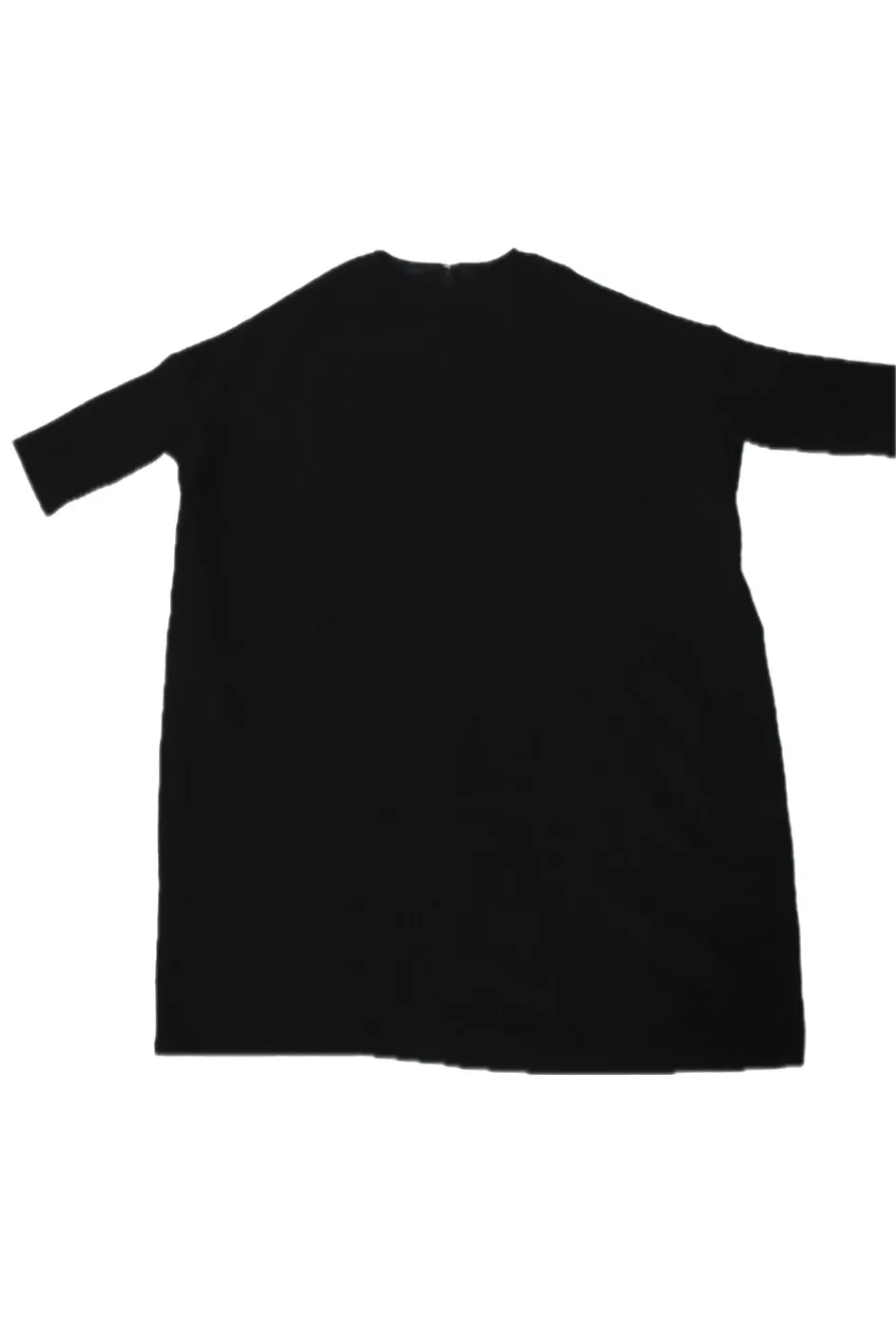 Japanese Noir Wool Woven Sack Dress