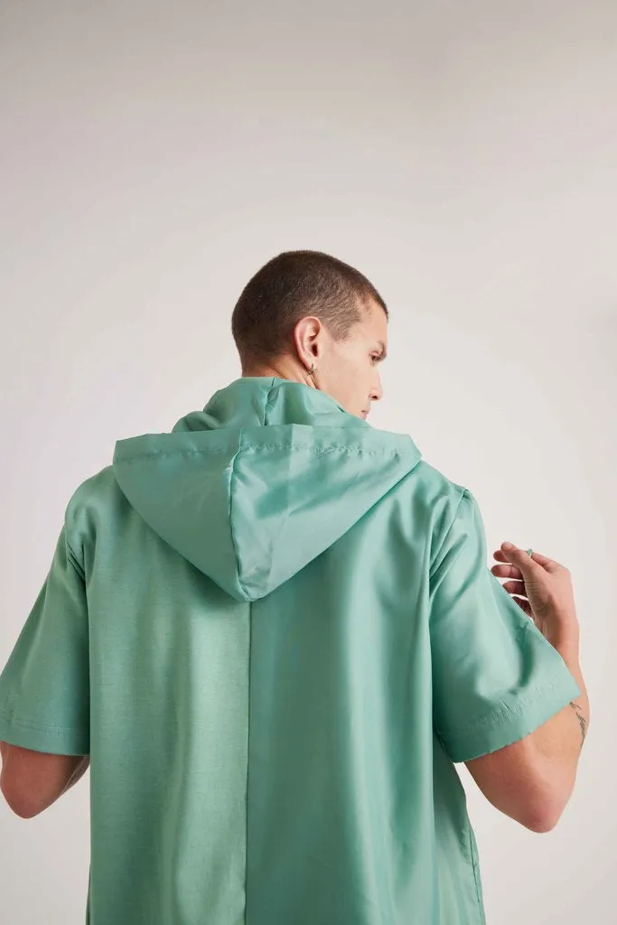 Jazz-it Hooded shirt - Malachite Green